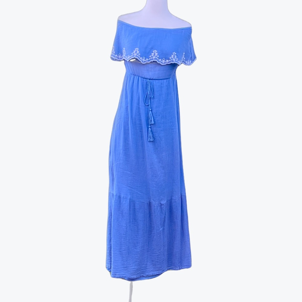 💖 Flying Tomato Off-the-Shoulder Long Gauzy Dress, Lined